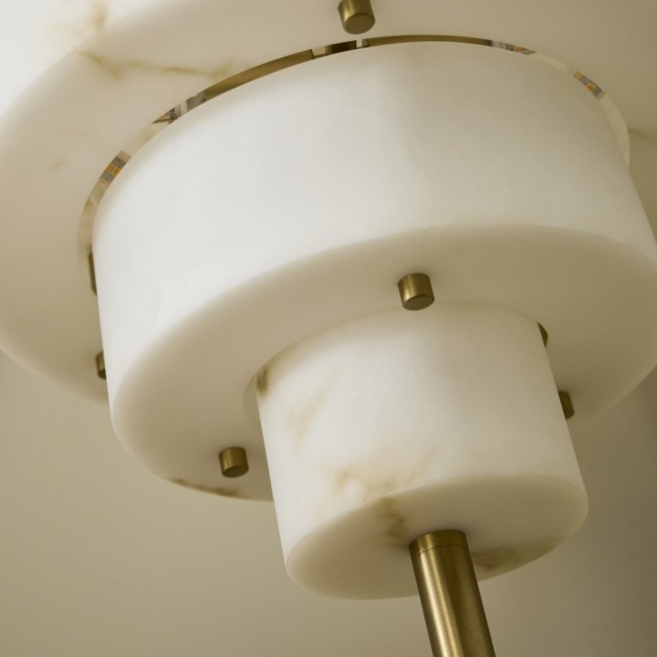 Lampe à poser aspect albâtre SARA