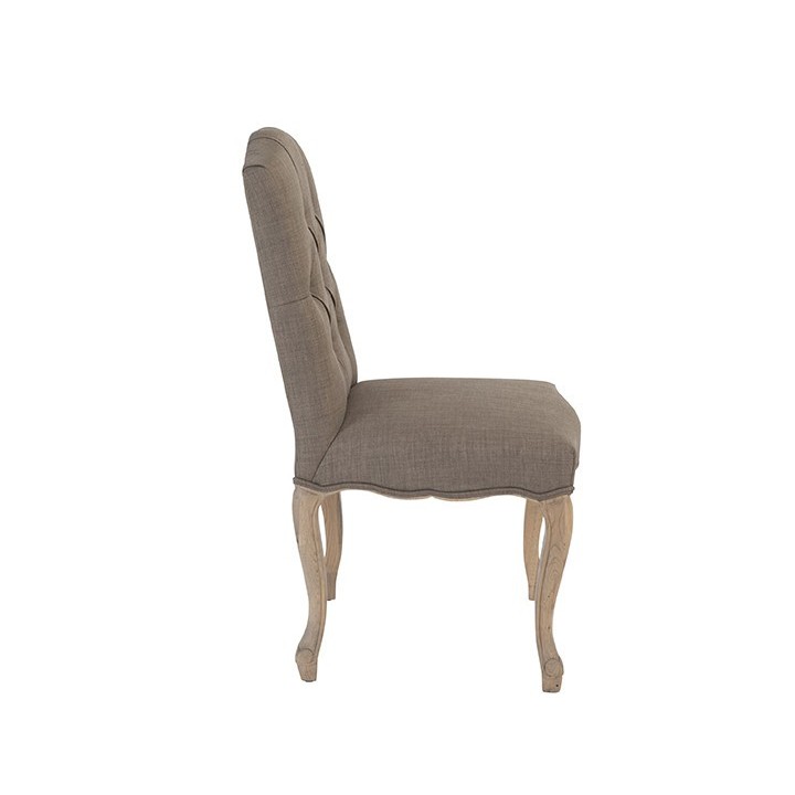 Chaise arlésienne tissu Taupe