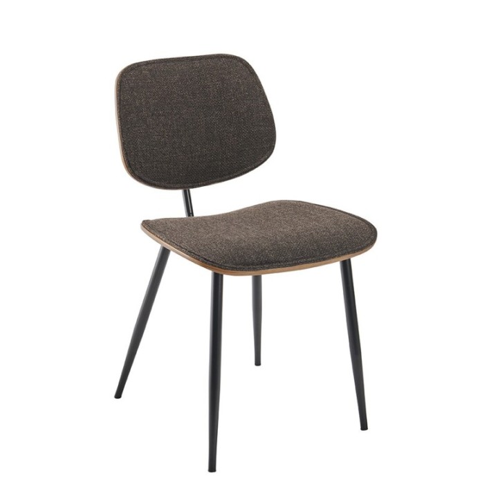 *Chaise Olympia gris lot de 2pcs FR