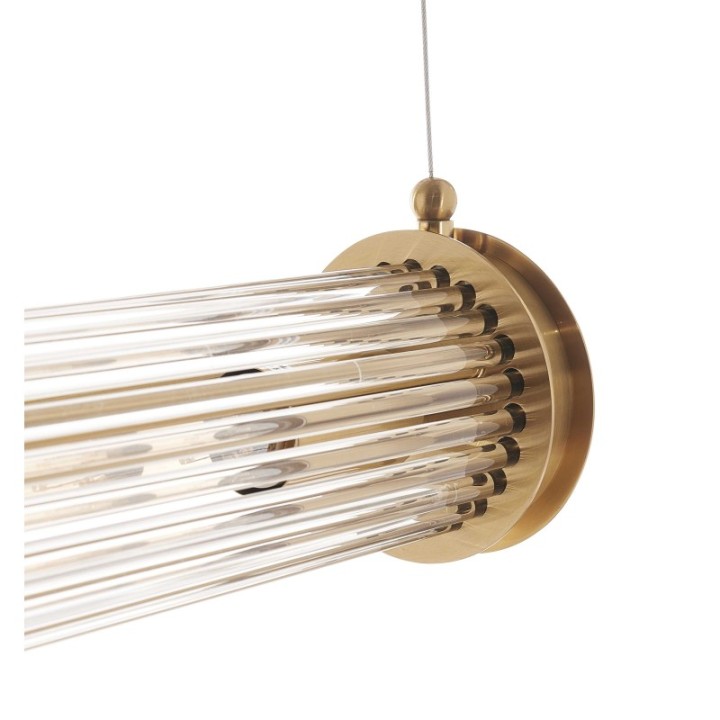 Lustre Tube simple doré