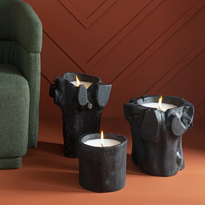 Bougie racine noire petit modèle