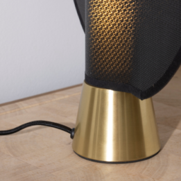 Lampe maille noire PM