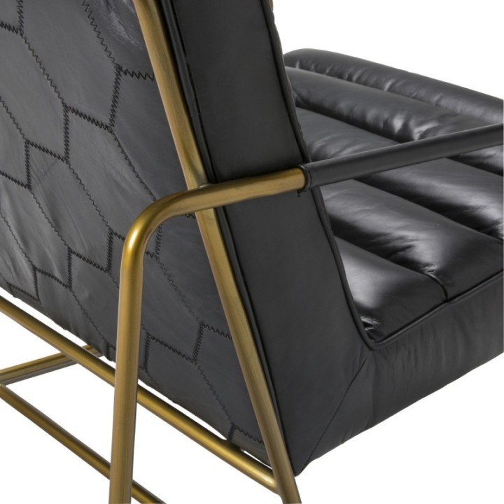 Fauteuil cuir Maranello noir