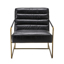 Fauteuil cuir Maranello noir