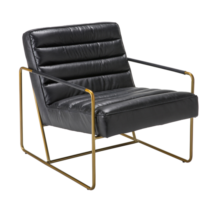 Fauteuil cuir Maranello noir