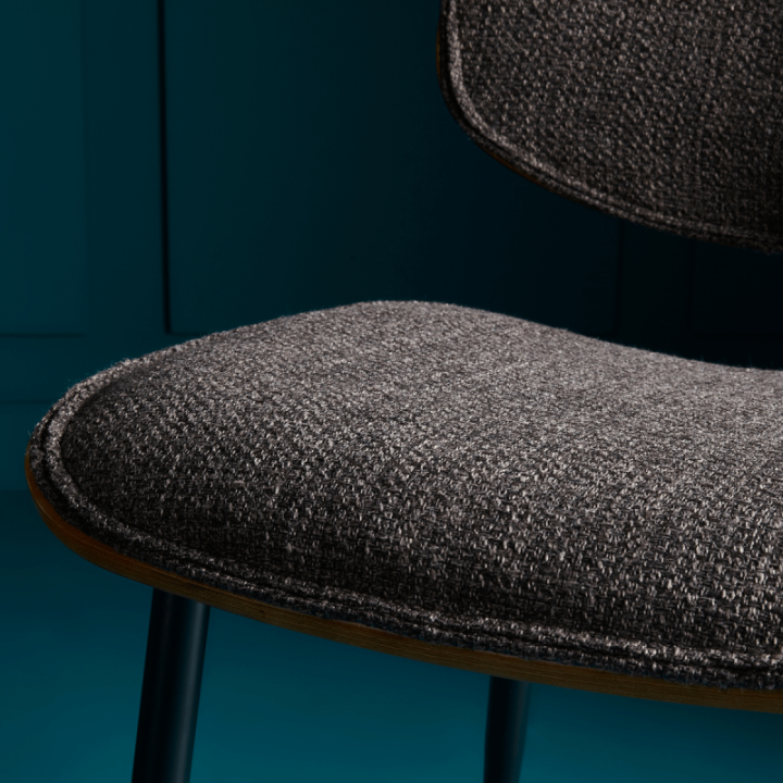 *Chaise Olympia gris lot de 2pcs FR