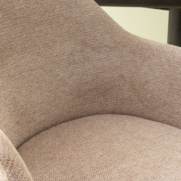 Lot de 6 fauteuils bridge en tissu ERNEST