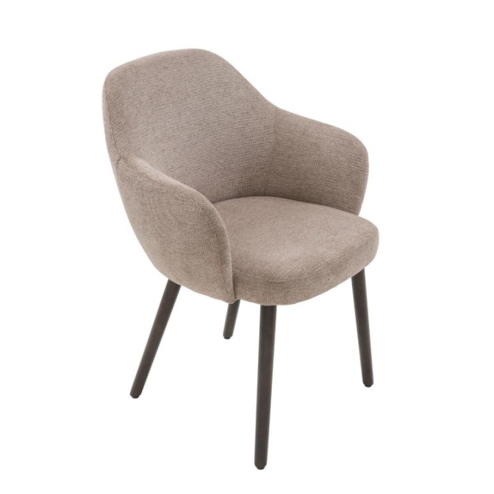 Lot de 6 fauteuils bridge en tissu ERNEST