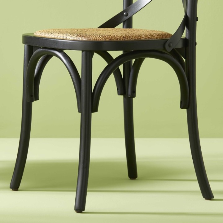 Chaise Bistrot noir lot de 2pcs