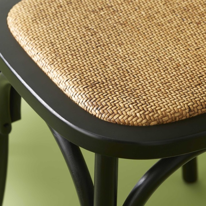 Chaise Bistrot noir lot de 6pcs