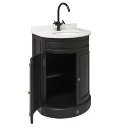 Meuble lavabo mini Hausmann noir