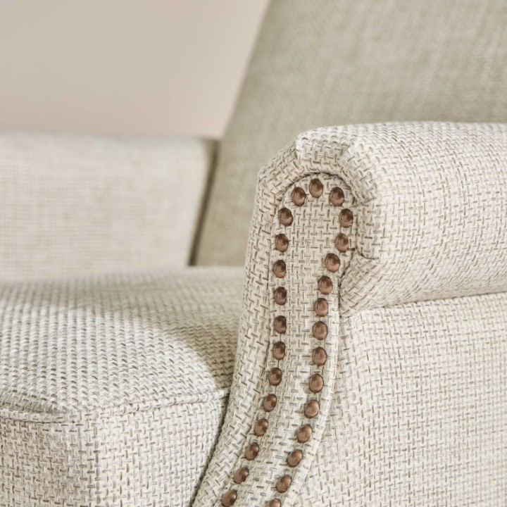Fauteuil Hector tramé lin