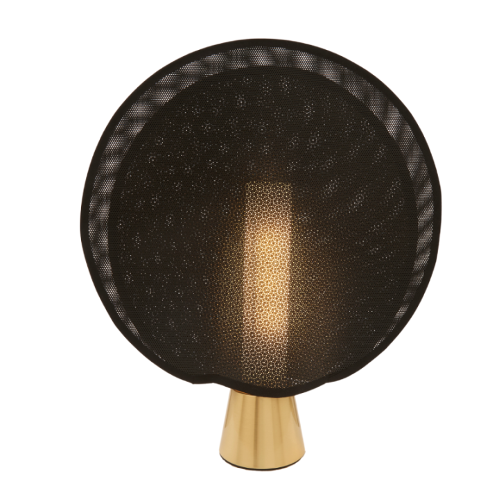 Lampe maille dorée PM