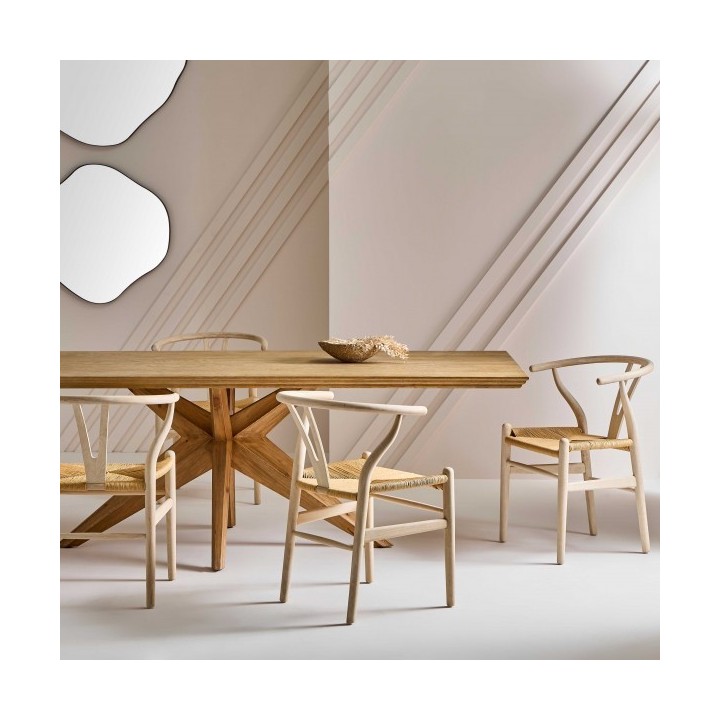 Chaise Oslo chêne lot de 6pcs
