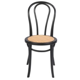 Chaise Troquet noir lot de 2pcs