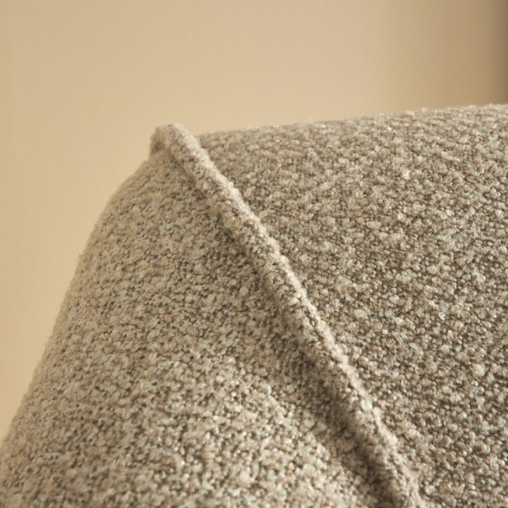 Fauteuil pivotant couleur lin HENRY