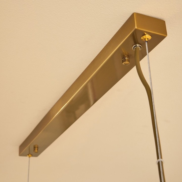 Lustre Tube simple doré