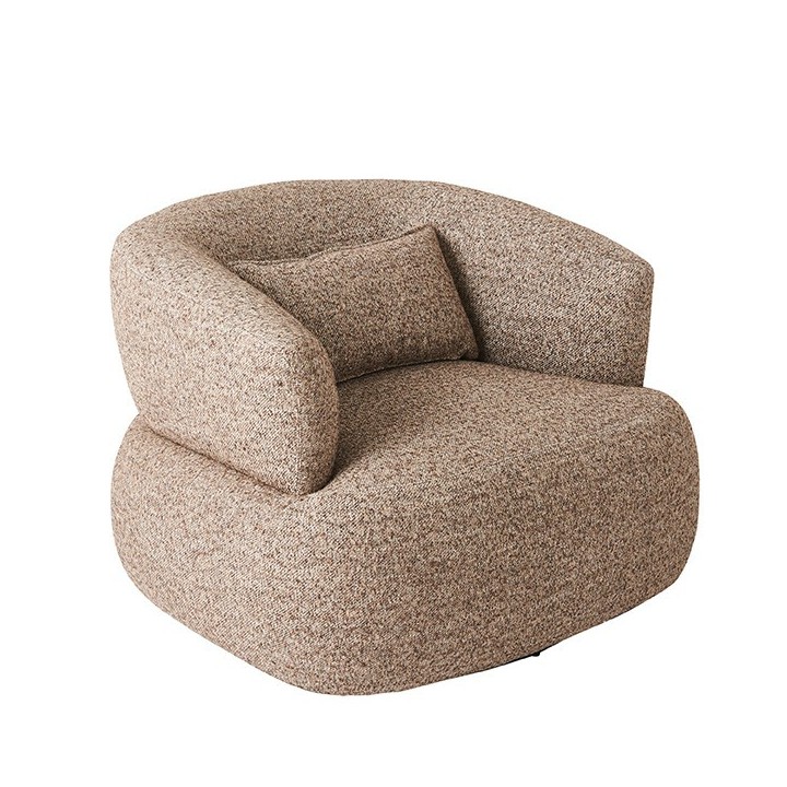 Fauteuil pivotant brun REGIS