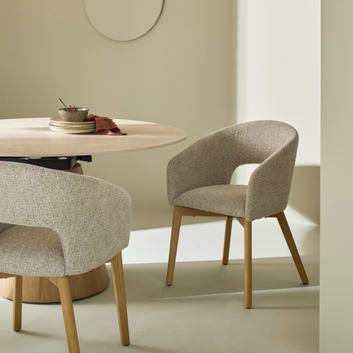 Chaise tapissée Ines