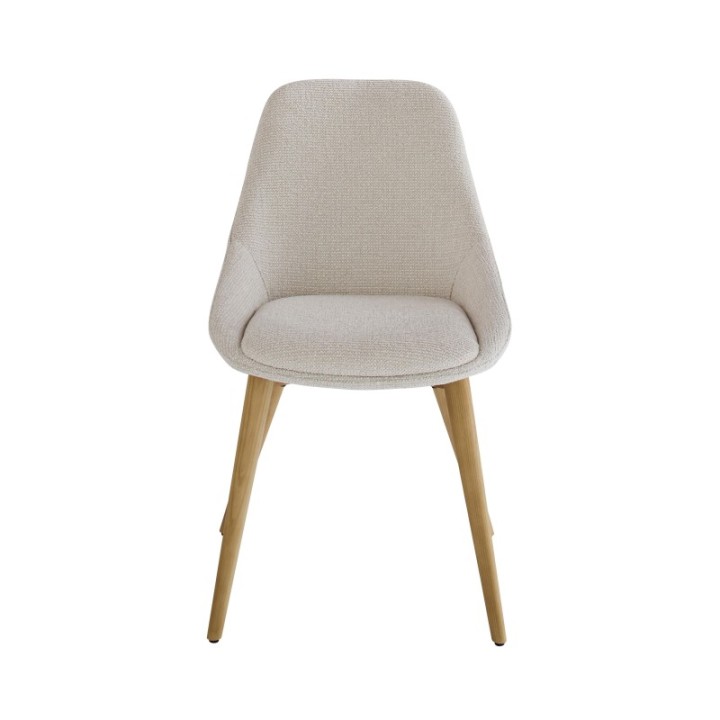 Chaise tapissée écrue ALBA