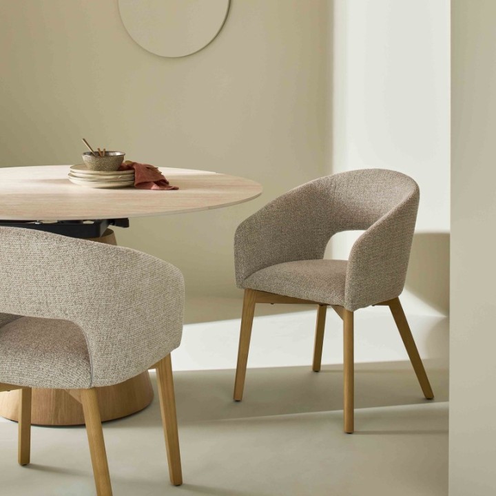 Chaise tapissée Ines