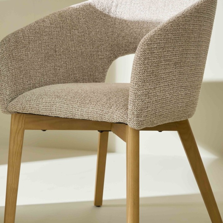 Chaise tapissée Ines