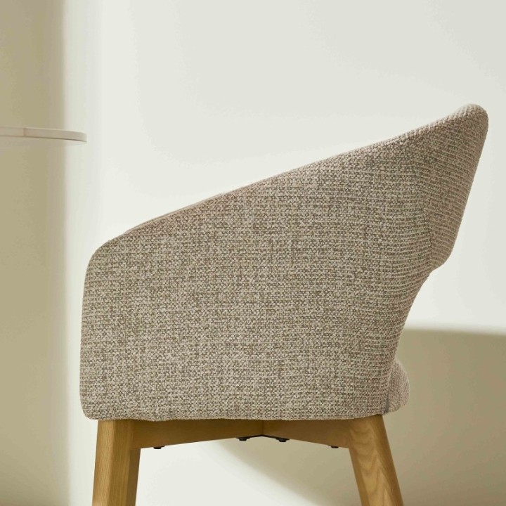 Chaise tapissée Ines